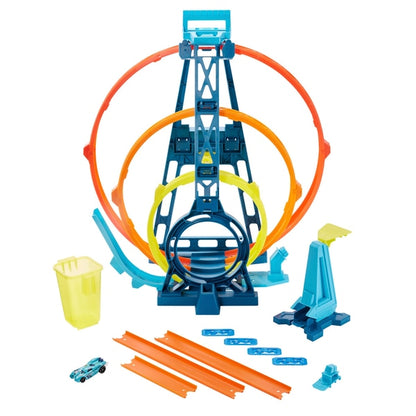 Kit de triple bucle ilimitado Track Builder de Hot Wheels 