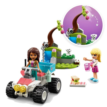 LEGO 41442 - Conjunto de brinquedos de moto quadriciclo e buggy de resgate da clínica veterinária