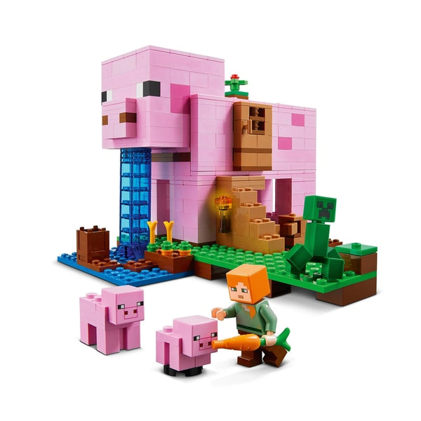 Lego - Minecraft El Set De Construcción De La Casa Del Cerdo 