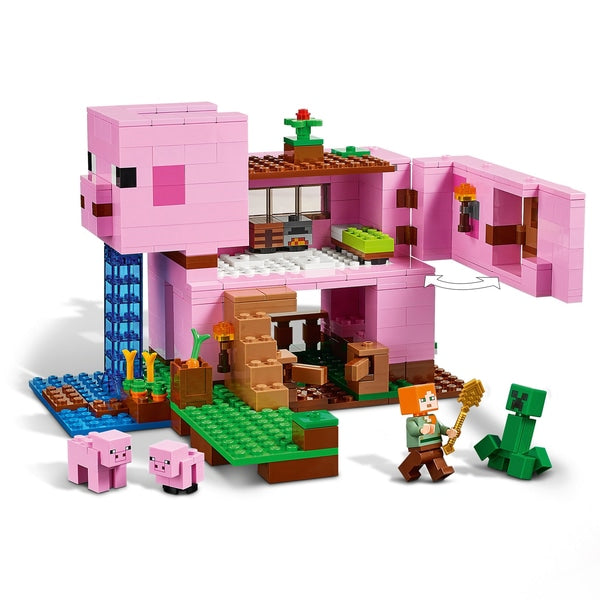 Lego - Minecraft El Set De Construcción De La Casa Del Cerdo 