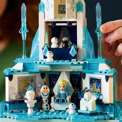 LEGO 43197 - Brinquedo de construção da princesa Disney, o castelo de gelo