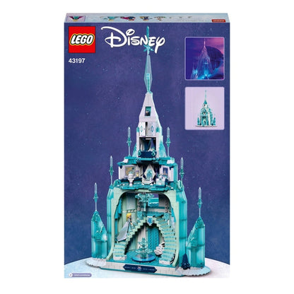 LEGO 43197 - Brinquedo de construção da princesa Disney, o castelo de gelo