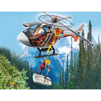 Playmobil 70663 - Rescue Action Canyon Airlift Operação Resgate de Helicóptero