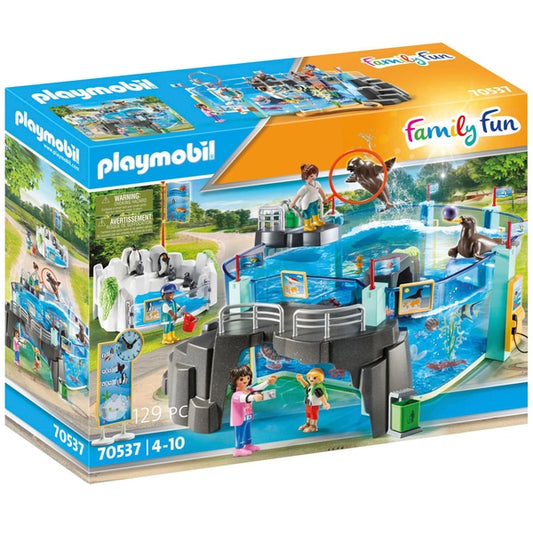 Playmobil 70537 Dia de diversão em família no aquário e conjunto para pinguins