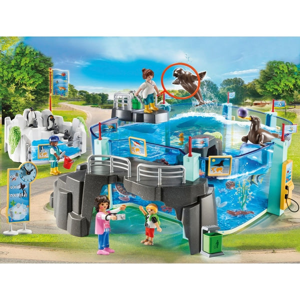 Playmobil 70537 Dia de diversao em familia no aquario e conjunto para