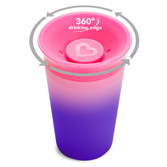 Vaso antifugas que cambia de color Munchkin Miracle 360º - 266 ml