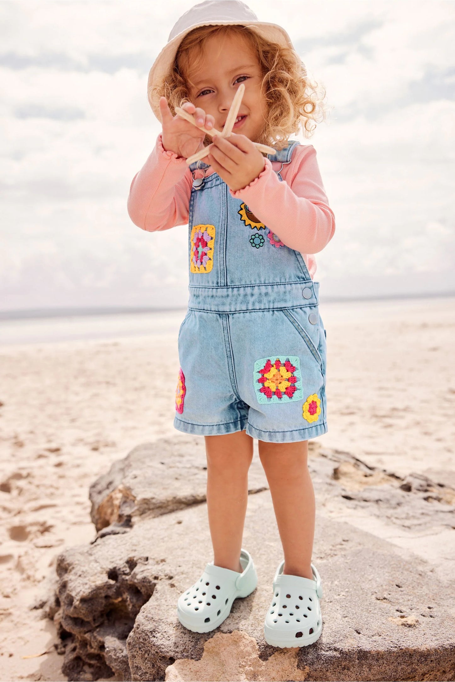 |Niña| Camisa de canalé - Rosa pálido (3 meses-8 años)