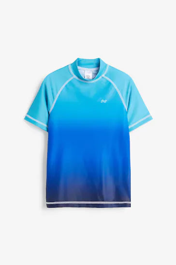 |Niño| Camiseta sin mangas Sunsafe Rash - Azul Ombre (3-16 años)