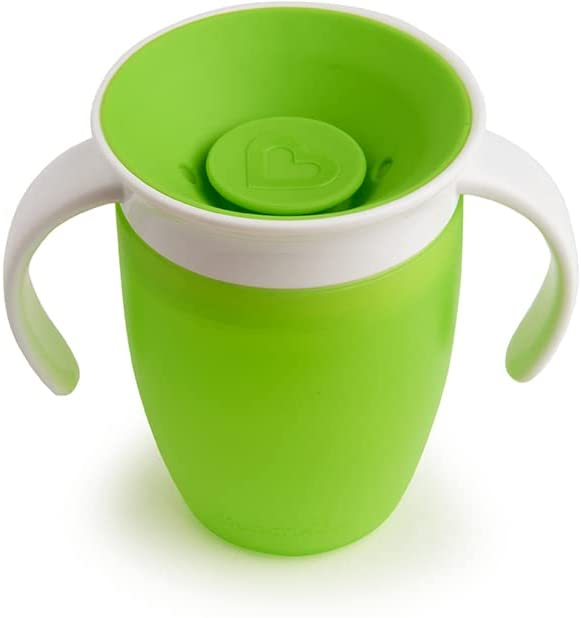 Munchkin Miracle 360 Trainer Cup, verde, 7 onças 207 ml, 2 unidades