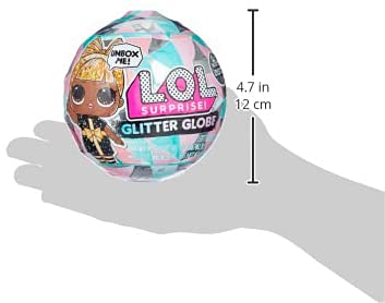 Jajaja ¡Sorpresa! Muñeca Glitter Globe Winter Disco Series con pelo brillante