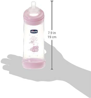 Chicco - Biberón Bienestar Silicona 250ml - Rosa 