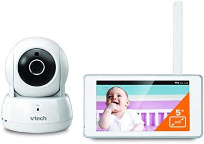 VTech BM6000 Video Baby Monitor Wi-Fi Connect 5" Safe & Sound Touch Tablet com recursos de Pan/Tilt e Zoom