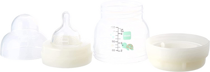 MAM Easy Start(TM) Set de iniciación anticólicos 0+ meses, juego de 2 biberones MAM Easy Start de 130 ml y 260 ml con chupete MAM Start Nanò 0-2 meses, neutro