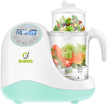 Bubos 5-em-1 Smart Food Processador a vapor e Liquidificador Integrado