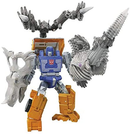 Figura de acción de fosilizador de ractonita de lujo de Transformers Kingdom