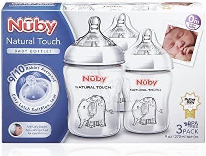 Nuby Natural Touch Biberones Anticólicos 3x 270ml