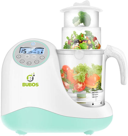 Bubos 5-em-1 Smart Food Processador a vapor e Liquidificador Integrado