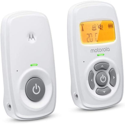 Motorola MBP24 Audio Baby Monitor com display de temperatura ambiente