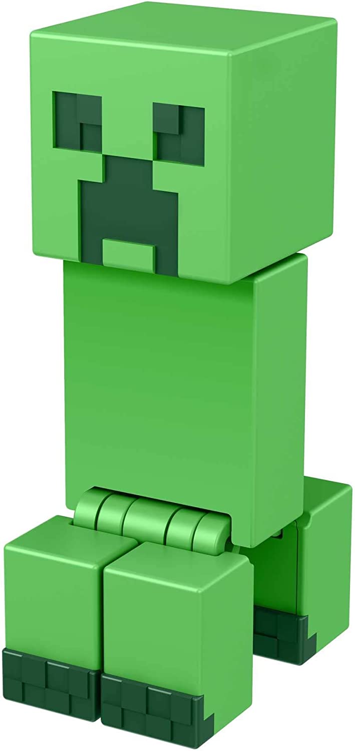 Minecraft Figura Build-A-Portal Creeper HFC33 Figura colecionável e peça Build-A-Portal – Articulações móveis – 1 acessório – 8cm de altura 6+ anos