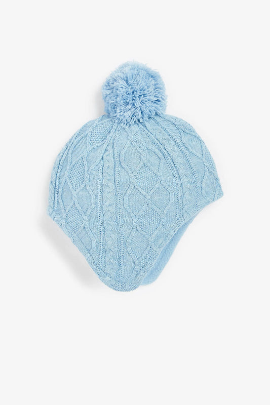 |Bebé| Gorra Trapper Mesh / Azul claro - (0 meses-2 años)