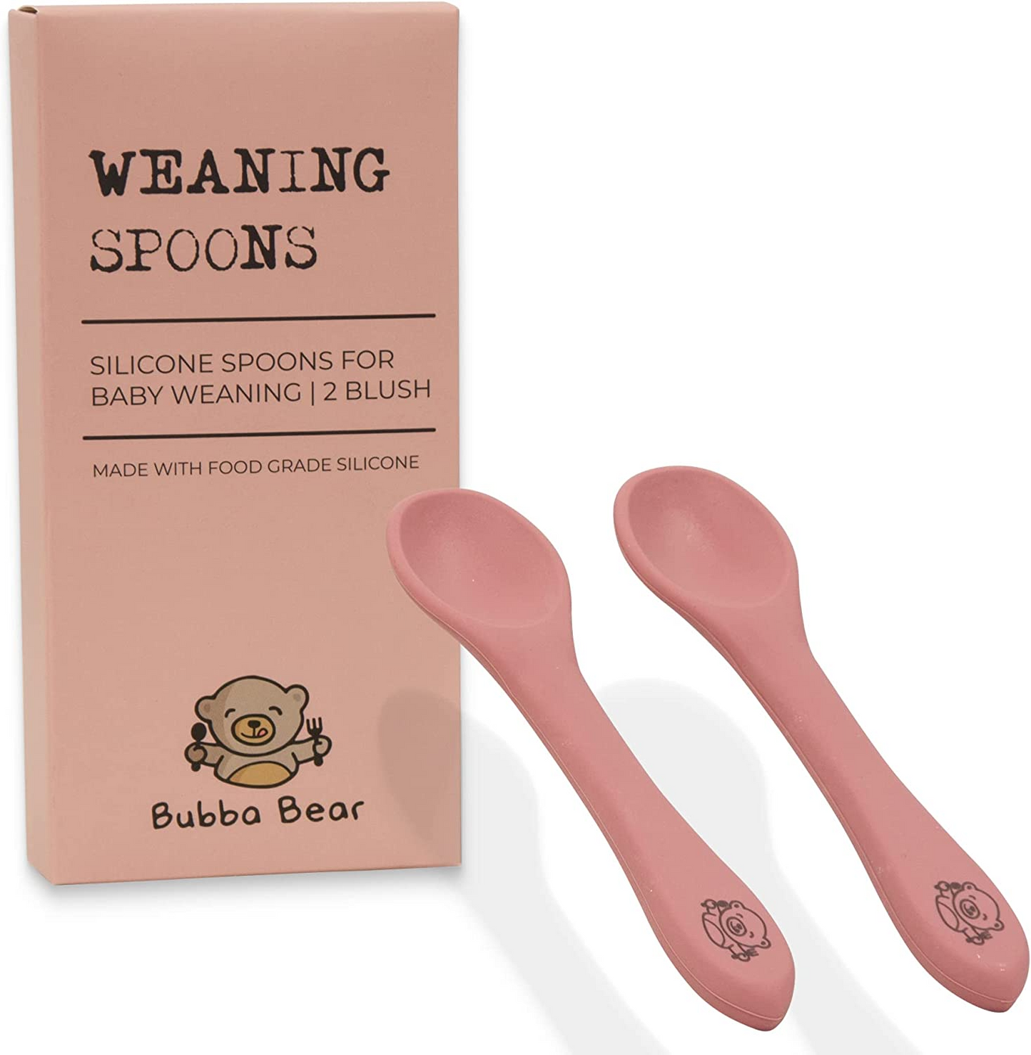 Bubba Bear ® Conjunto de colheres de talheres para bebês | Led Colheres e Garfos de Desmame Conjuntos para Alimentação | Adequado para bebês a partir de 6 meses