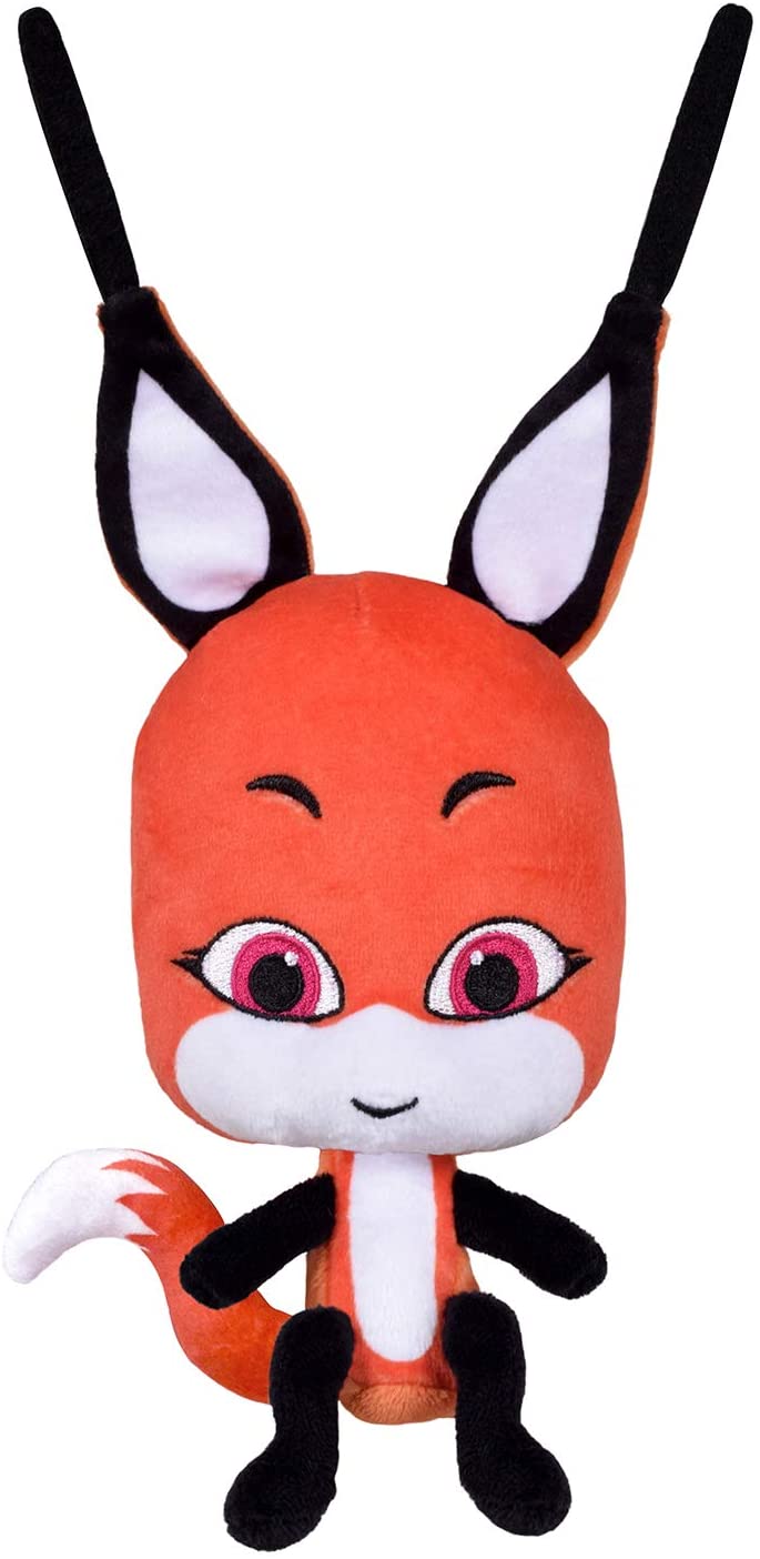 Miraculous P50693 - Brinquedo macio de pelúcia Kwami Trixx de Noir-Rena Rouge 15 cm