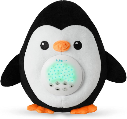 Chupeta para bebês Brinquedos ativados por choro Pinguim Máquina de som com ruído branco, luz noturna para ajudar a dormir, presentes exclusivos para meninas e meninos, chupeta portátil para bebês, novo presente para bebês