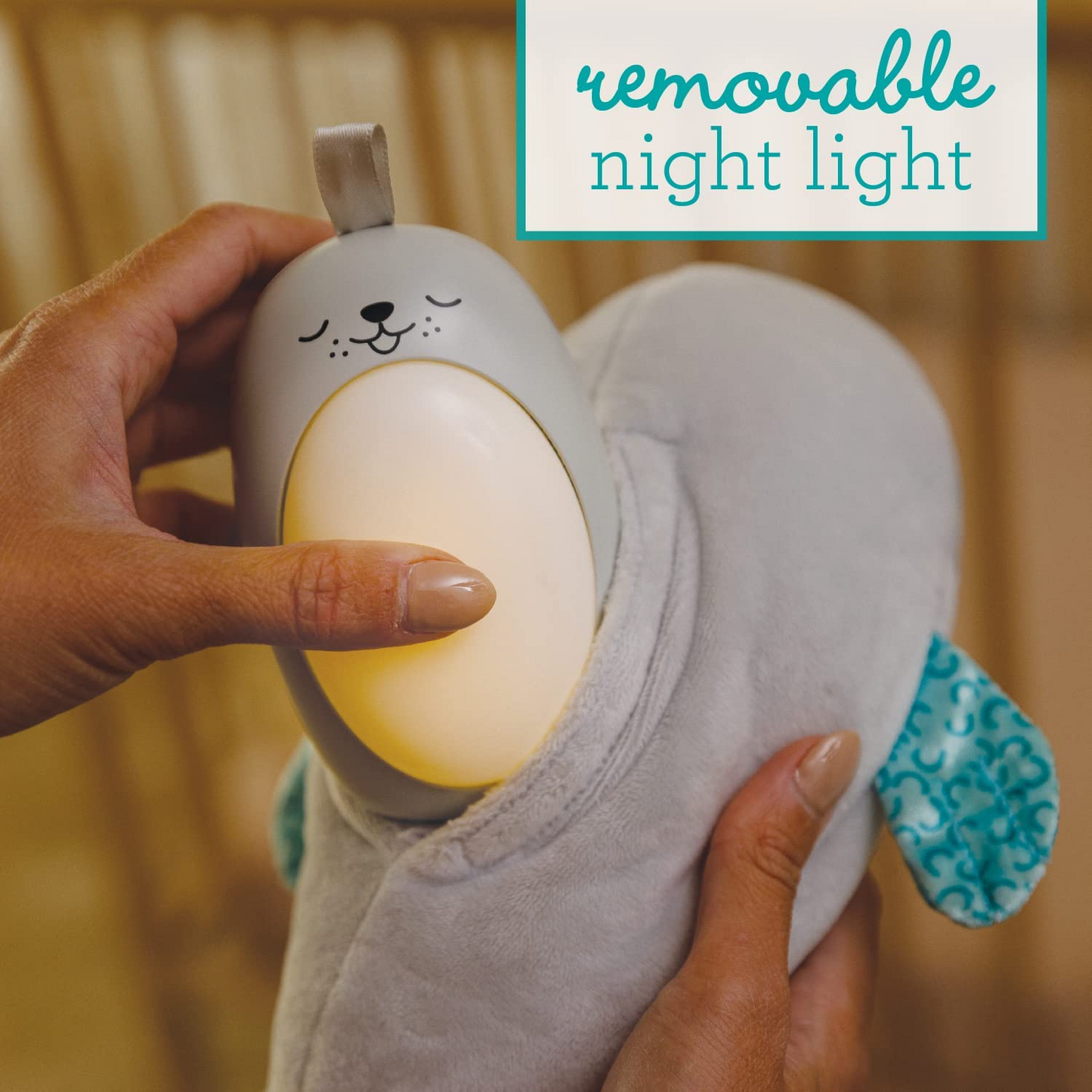 Infantino Sweet Dreams Sound & Light Soother™, pelúcia fofinha com luz noturna, melodias, 0M+