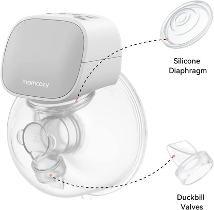 Momcozy - 1 válvula de pico de pato y 1 diafragma de silicona S9/S12. 