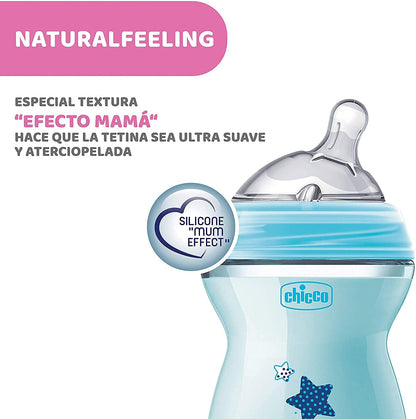 Chicco Mamadeira Anti-Cólica Natural Feeling para 2+ Meses 250 ml