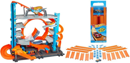 Hot Wheels - City Garage & Track Builder com Mini Car Toy Pack