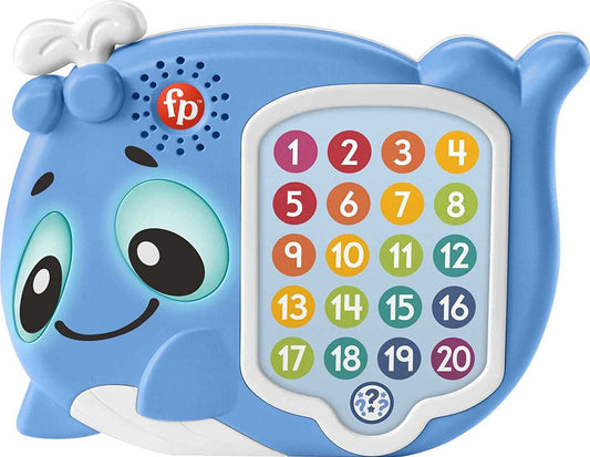 Fisher-Price Linkamals Whale Juguete interactivo musical con luces y juegos 18+