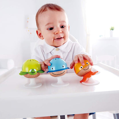 Hape Conjunto Stay-Put Rattle Brinquedos Musicais para Bebês