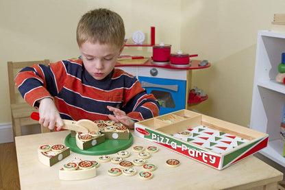 Melissa &amp; Doug - Pizza de juguete de madera