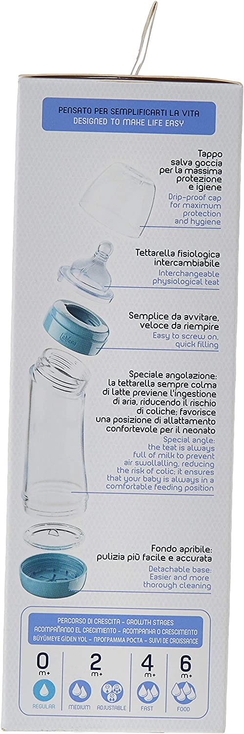 Chicco - Biberón Bienestar Silicona 250ml - Rosa 