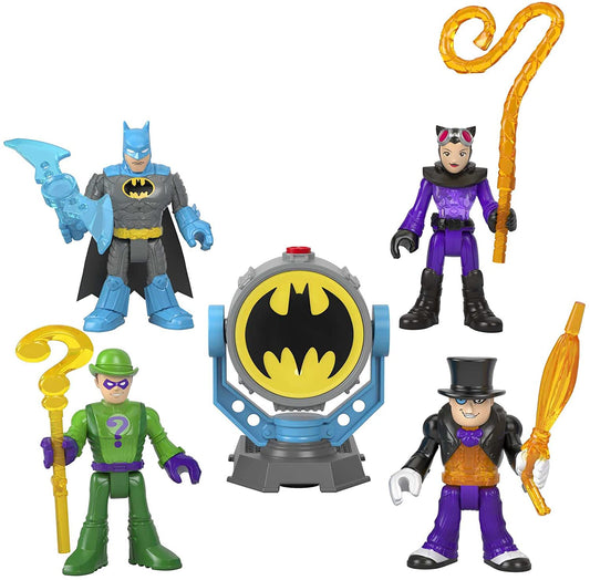 Paquete múltiple de batiseñal Bat-Tech DC Super Friends de Imaginext