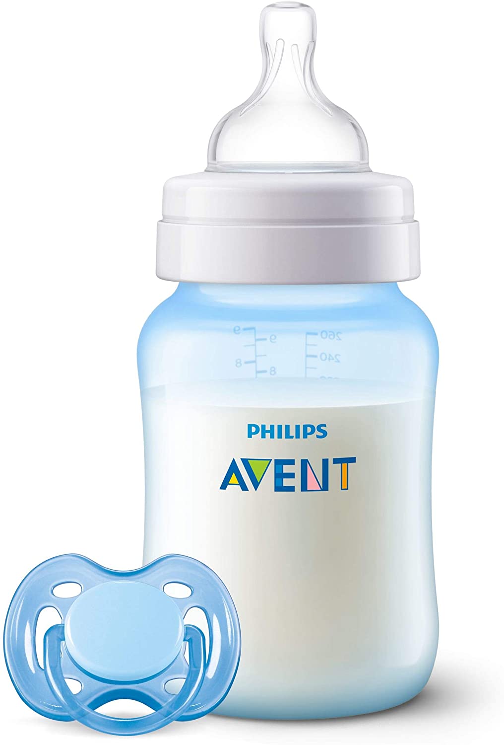 Philips Avent Scd809 / 03 - Conjunto de mamadeira e chupeta azul