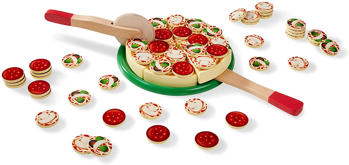 Melissa & Doug - Pizza Brinquedo de Madeira