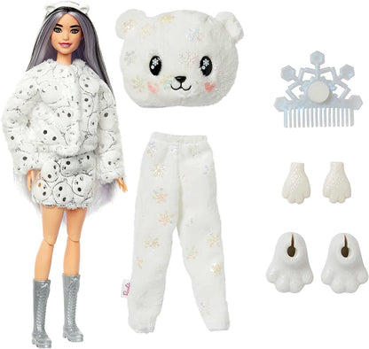 Barbie - Fantasia de Urso Polar com Mini Animal de Estimação e Mudança de Cor 3+