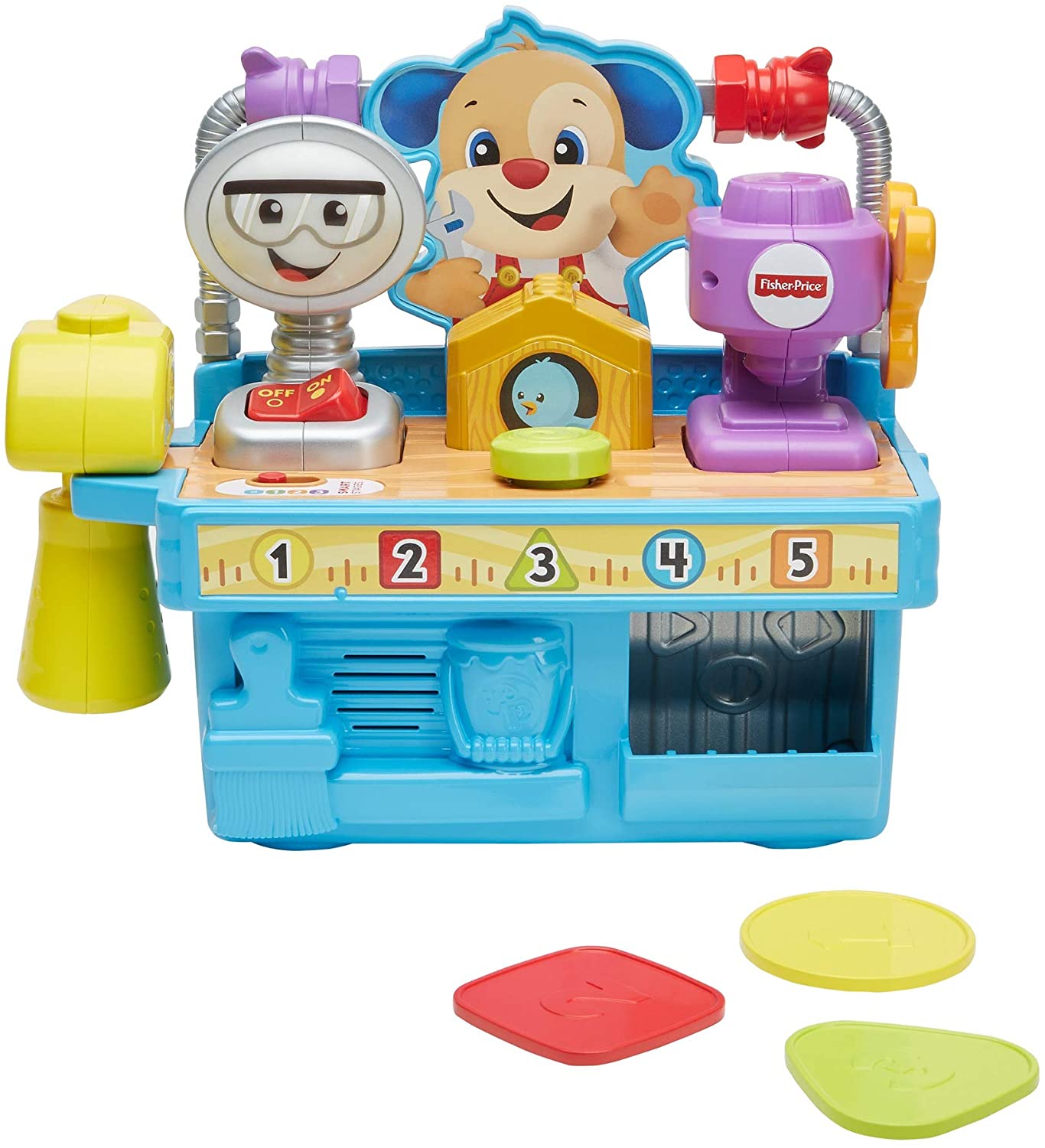 Fisher-Price - Banco de ferramentas de aprendizagem para rir e se ocupar