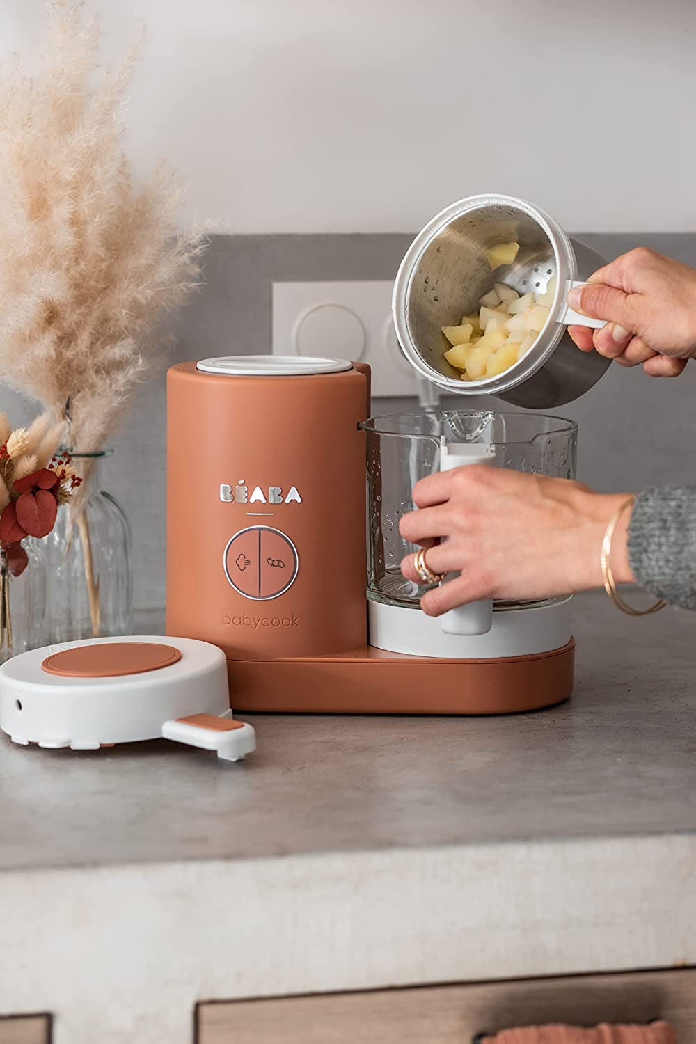 Béaba Babycook Neo Processador de Alimentos  Cozimento a vapor suave Terracota