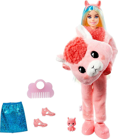 Barbie - Fantasia de lhama com Mini Animal de Estimação e Mudança de Cor 3+