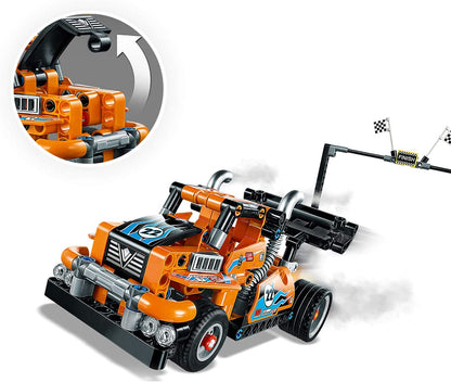 LEGO 42104 - Technic Camión de Carreras de Juguete a Coche de Carreras Modelo 2en1