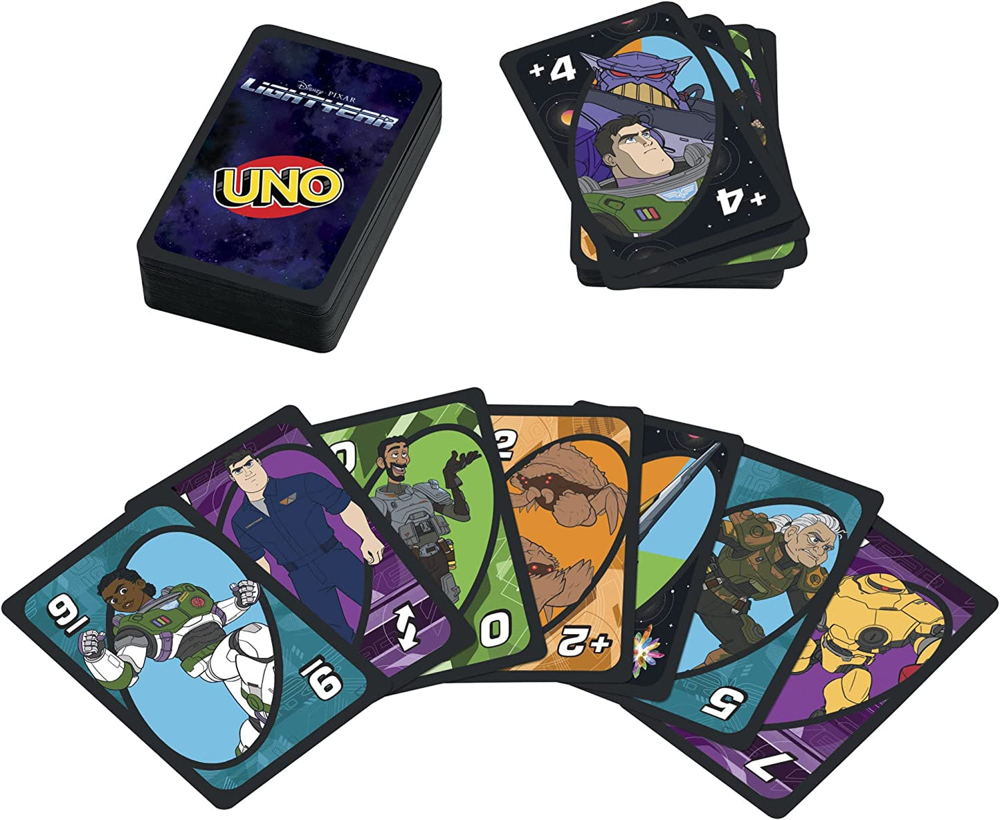 Disney Buzz LightYear UNO de cartas Jogo com baralho de patrulheiro es