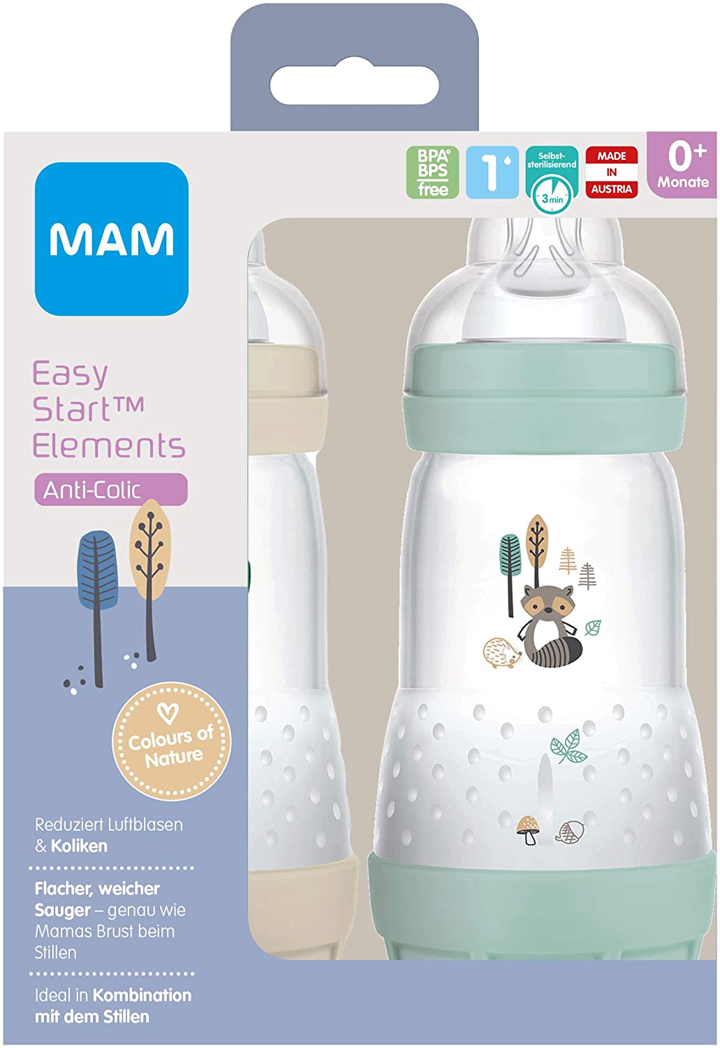 MAM Easy Start Mamadeiras Anti-Cólica - Kit 2x 260 ml