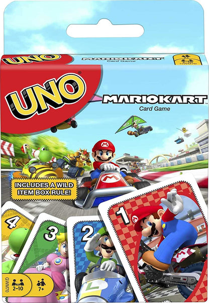 UNO GWM70 Mario Kart Jogo de cartas com 112 cartas e instruções para j