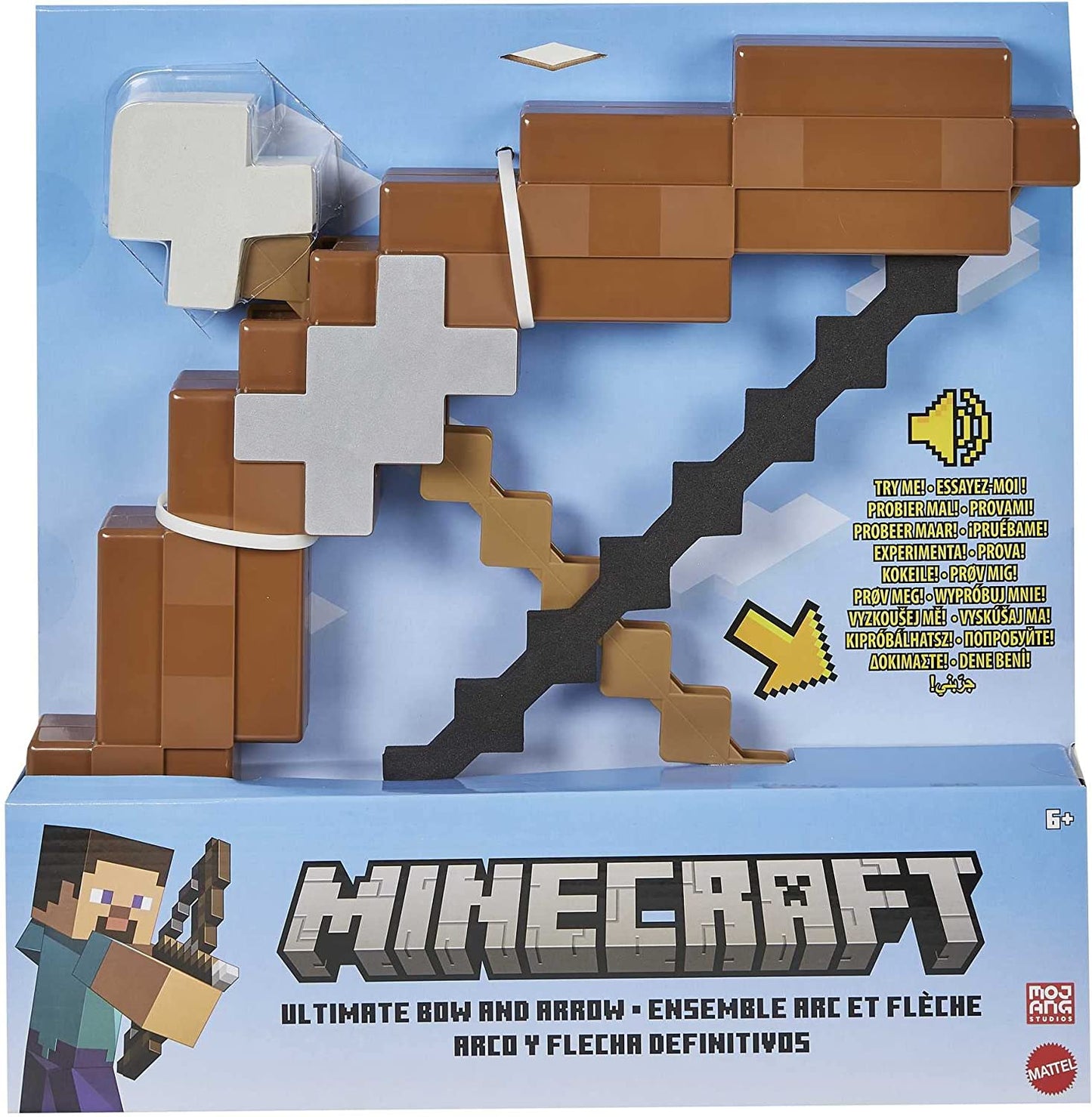 Minecraft Ultimate Bow &amp; Arrow, colección de accesorios para juegos de rol, regalo coleccionable para fanáticos de los videojuegos a partir de 6 años, HHW16