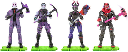 Fortnite - Grupo de 4 figuras en modo escuadrón - Dark Legends - Serie 5