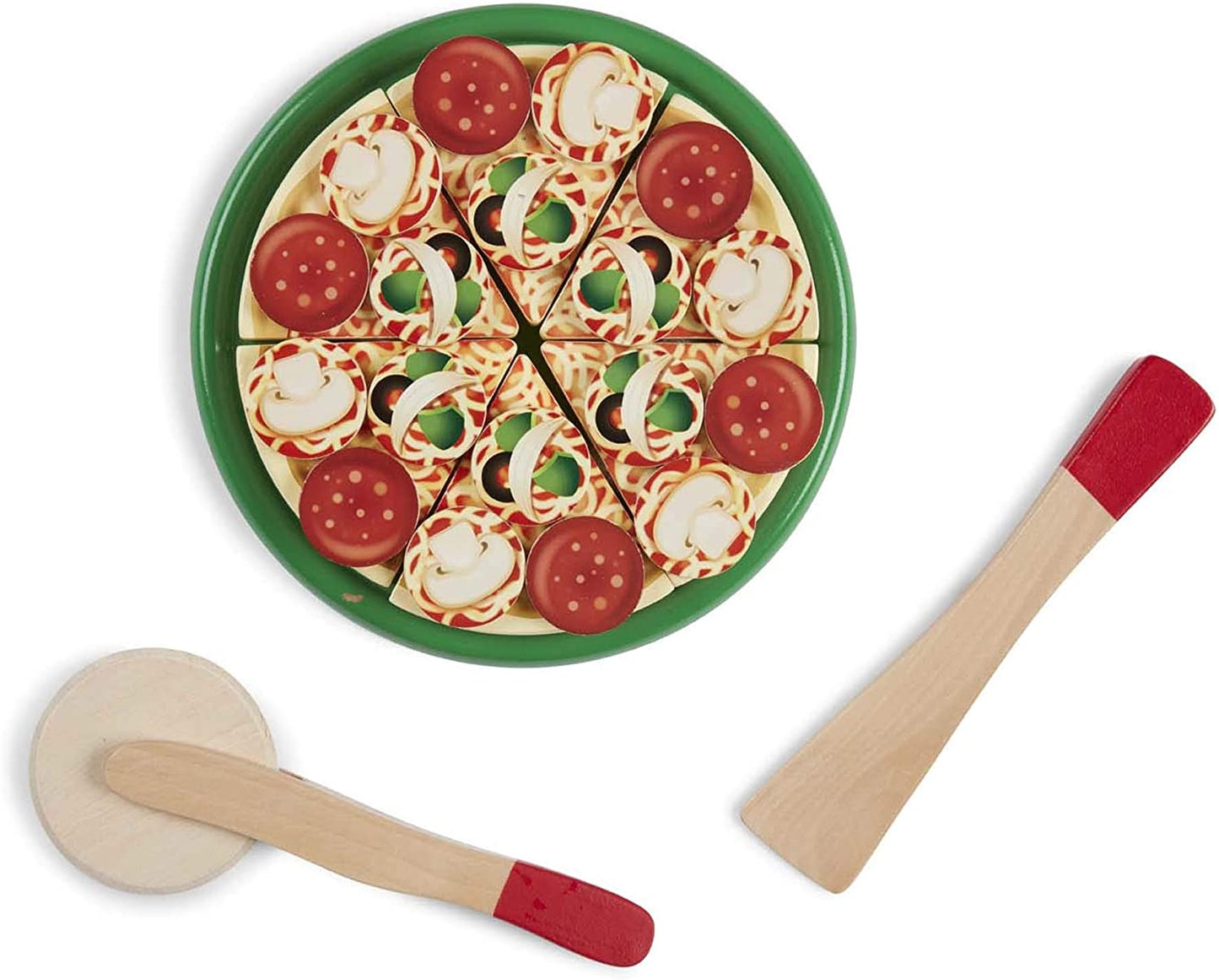 Melissa &amp; Doug - Pizza de juguete de madera