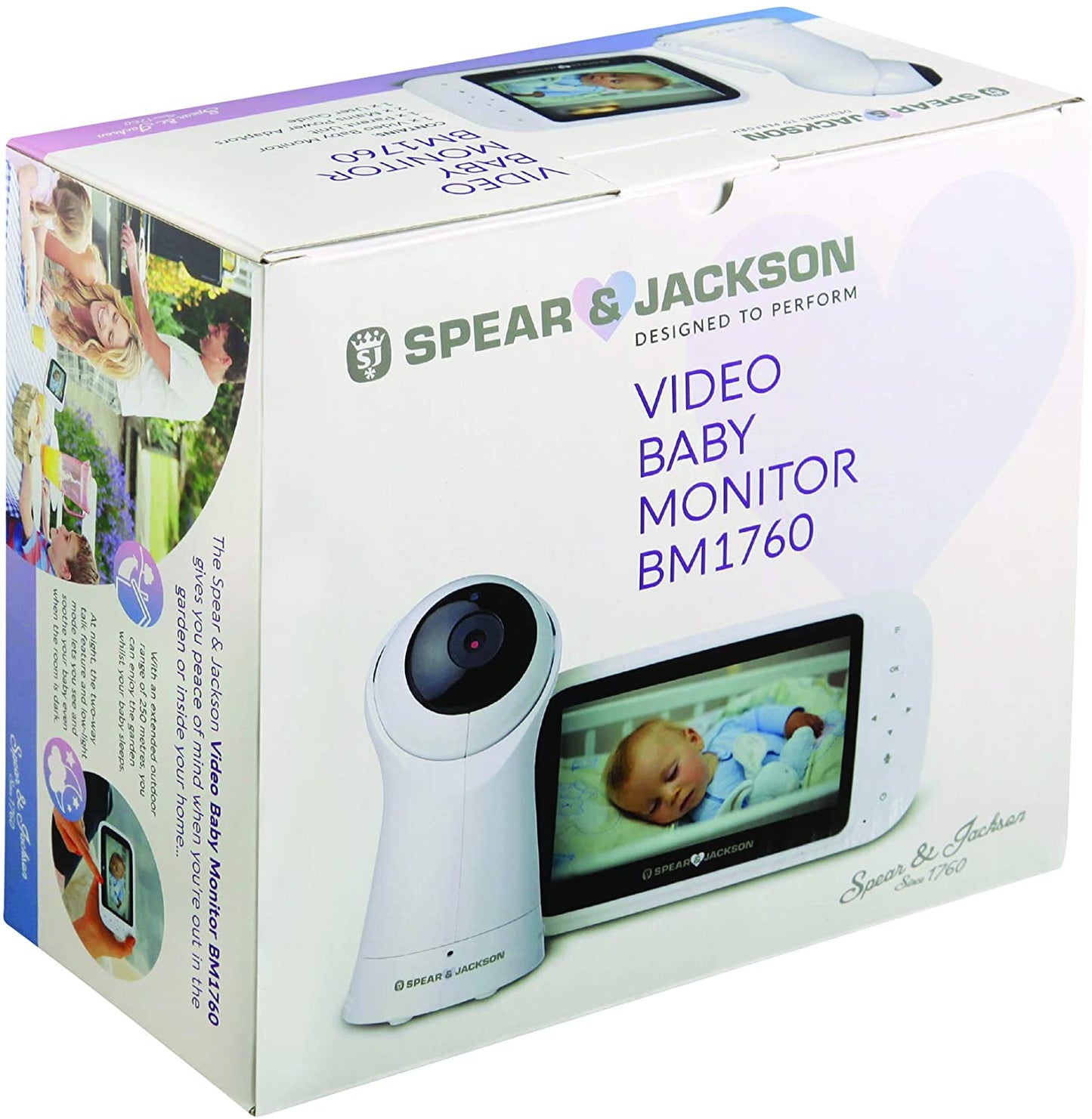 Spear &amp; Jackson - Videovigilancia para bebés con pantalla LCD de 5"